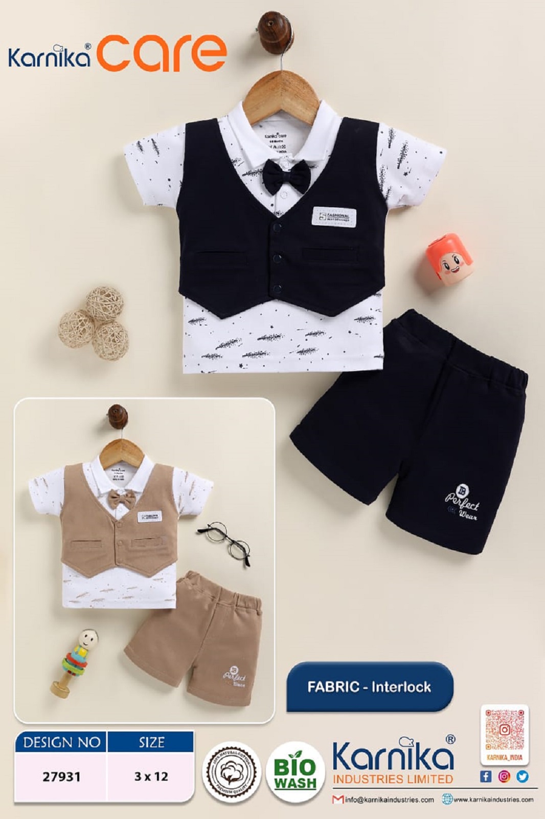 Karnika care half jacket suit